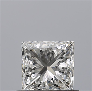 Picture of Natural Diamond 0.53 Carats, Princess with  Cut, H Color, IF Clarity and Certified by GIA