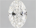 Diamante Natural 0.61 quilates, Ovalado , Color F, claridad IF y certificado GIA