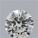 Natural Diamond 0.40 Carats, Round with Excellent Cut, H Color, SI2 Clarity and Certified by IGI