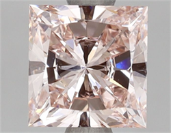 Picture of Lab Grown Diamond 2.00 Carats, Princess with  Cut, Fancy Pink Color, VS2 Clarity and Certified by IGI