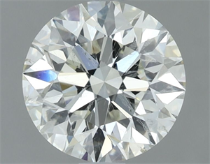 Picture of Natural Diamond 1.60 Carats, Round with Excellent Cut, J Color, SI2 Clarity and Certified by IGI