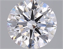 Lab Grown Diamond 1.07 Carats, Round with Ideal Cut, D Color, VVS2 Clarity and Certified by IGI