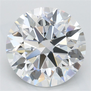 Picture of Lab Grown Diamond 4.19 Carats, Round with Excellent Cut, D Color, FL Clarity and Certified by GIA