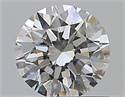Natural Diamond 0.70 Carats, Round with Excellent Cut, F Color, VVS1 Clarity and Certified by GIA