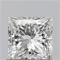 Diamante Natural 0.72 quilates, Princesa , Color H, claridad VS2 y certificado GIA