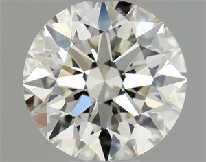 Picture of Natural Diamond 0.40 Carats, Round with Excellent Cut, K Color, VVS1 Clarity and Certified by GIA