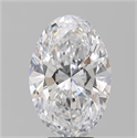 Natural Diamond 5.03 Carats, Oval with  Cut, D Color, SI1 Clarity and Certified by GIA