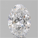 Natural Diamond 5.03 Carats, Oval with  Cut, D Color, SI1 Clarity and Certified by GIA