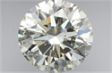 Diamante Natural 3.07 quilates, Redondo , Color L, claridad VVS1 y certificado HRD
