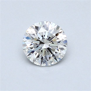 Picture of Natural Diamond 0.54 Carats, Round with Excellent Cut, H Color, VS2 Clarity and Certified by GIA