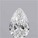 Diamante Natural 0.50 quilates, De pera , Color D, claridad VS2 y certificado GIA