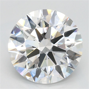 Picture of Lab Grown Diamond 3.43 Carats, Round with Ideal Cut, D Color, IF Clarity and Certified by IGI