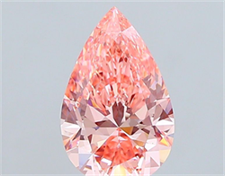 Picture of Lab Grown Diamond 4.02 Carats, Pear with  Cut, Fancy Vivid Pink Color, VS1 Clarity and Certified by IGI