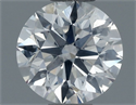Natural Diamond 0.70 Carats, Round with Excellent Cut, F Color, I1 Clarity and Certified by GIA