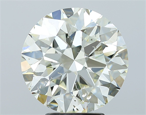 Picture of Natural Diamond 4.55 Carats, Round with Excellent Cut, L Color, SI2 Clarity and Certified by IGI
