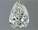 Natural Diamond 1.51 Carats, Pear with  Cut, J Color, VVS2 Clarity and Certified by IGI