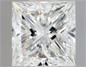 Natural Diamond 0.50 Carats, Princess with  Cut, H Color, VVS1 Clarity and Certified by GIA