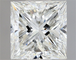 Picture of Natural Diamond 0.50 Carats, Princess with  Cut, H Color, VVS1 Clarity and Certified by GIA