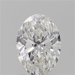 Foto Diamante Natural 1.21 quilates, Ovalado , Color F, claridad SI1 y certificado GIA de