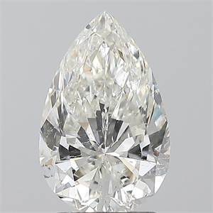 Picture of Natural Diamond 2.01 Carats, Pear with  Cut, H Color, SI2 Clarity and Certified by GIA