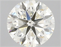 Natural Diamond 0.90 Carats, Round with Very Good Cut, L Color, SI1 Clarity and Certified by GIA