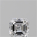 Natural Diamond 0.53 Carats, Asscher with  Cut, D Color, VS1 Clarity and Certified by GIA