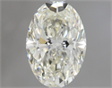 Natural Diamond 1.11 Carats, Oval with  Cut, K Color, SI2 Clarity and Certified by GIA