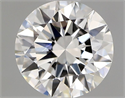 Natural Diamond 0.70 Carats, Round with Excellent Cut, F Color, VVS1 Clarity and Certified by GIA