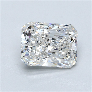 Picture of Natural Diamond 1.70 Carats, Radiant with  Cut, H Color, SI1 Clarity and Certified by GIA