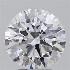 Picture of Lab Grown Diamond 3.00 Carats, Round with Excellent Cut, D Color, IF Clarity and Certified by GIA