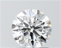 Lab Grown Diamond 1.17 Carats, Round with Ideal Cut, D Color, VVS2 Clarity and Certified by IGI