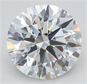 Lab Grown Diamond 3.68 Carats, Round with Ideal Cut, E Color, VVS1 Clarity and Certified by IGI