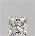 Natural Diamond 0.81 Carats, Princess with  Cut, J Color, SI1 Clarity and Certified by GIA