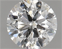 Natural Diamond 1.01 Carats, Round with Very Good Cut, G Color, I1 Clarity and Certified by GIA