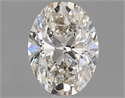 Natural Diamond 0.81 Carats, Oval with  Cut, I Color, VVS2 Clarity and Certified by GIA