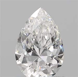 Picture of Natural Diamond 0.10 Carats, Pear with  Cut, E Color, VS2 Clarity and Certified by IGI
