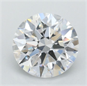 Lab Grown Diamond 1.01 Carats, Round with Ideal Cut, D Color, VVS1 Clarity and Certified by IGI
