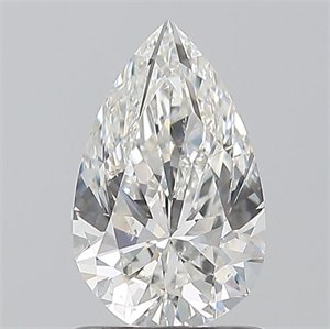 Picture of Natural Diamond 1.01 Carats, Pear with  Cut, H Color, SI2 Clarity and Certified by GIA