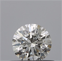 Natural Diamond 0.42 Carats, Round with Excellent Cut, H Color, IF Clarity and Certified by GIA