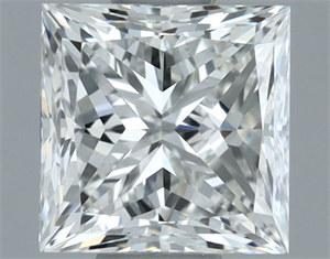 Picture of Natural Diamond 1.01 Carats, Princess with  Cut, H Color, VVS1 Clarity and Certified by GIA