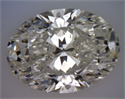 Natural Diamond 3.55 Carats, Oval with  Cut, J Color, SI2 Clarity and Certified by GIA