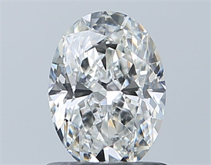 Foto Diamante Natural 0.90 quilates, Ovalado , Color F, claridad SI1 y certificado GIA de