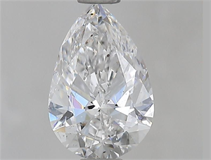 Picture of Natural Diamond 0.81 Carats, Pear with  Cut, E Color, SI1 Clarity and Certified by GIA