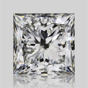 Picture of Natural Diamond 1.70 Carats, Princess with  Cut, J Color, VVS2 Clarity and Certified by GIA