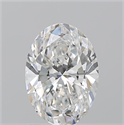 Natural Diamond 1.30 Carats, Oval with  Cut, G Color, VS2 Clarity and Certified by GIA