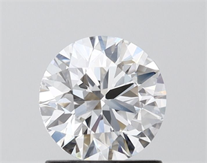 Picture of Lab Grown Diamond 1.25 Carats, Round with Ideal Cut, D Color, VVS2 Clarity and Certified by IGI
