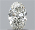 Natural Diamond 0.50 Carats, Oval with  Cut, I Color, VS1 Clarity and Certified by IGI