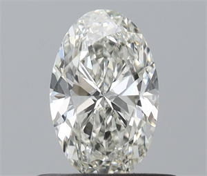 Picture of Natural Diamond 0.50 Carats, Oval with  Cut, I Color, VS1 Clarity and Certified by IGI
