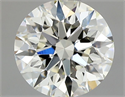 Natural Diamond 0.74 Carats, Round with Excellent Cut, J Color, IF Clarity and Certified by GIA