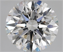 Lab Grown Diamond 1.56 Carats, Round with Ideal Cut, E Color, VVS1 Clarity and Certified by IGI